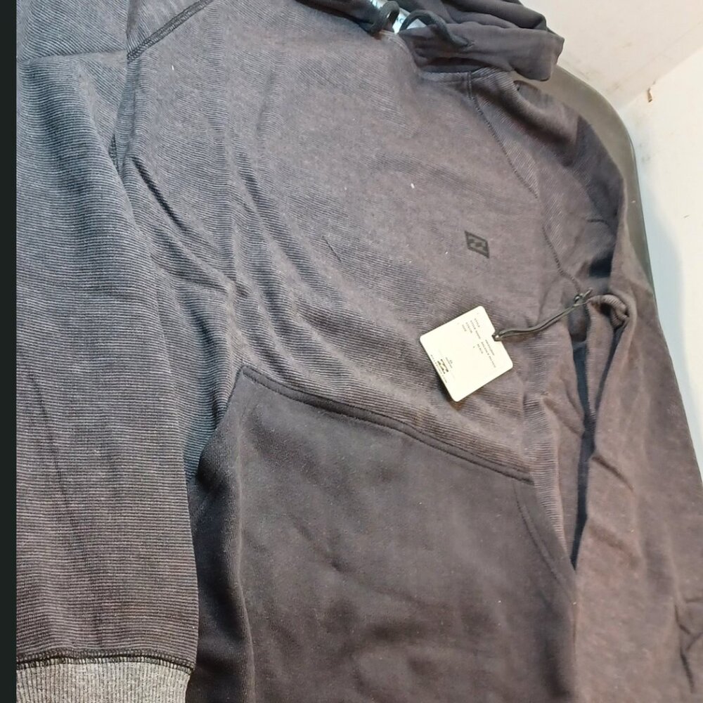 Billabong Men’s Balance Hoodie – Grey, Size Large-NEW-Box Shipping